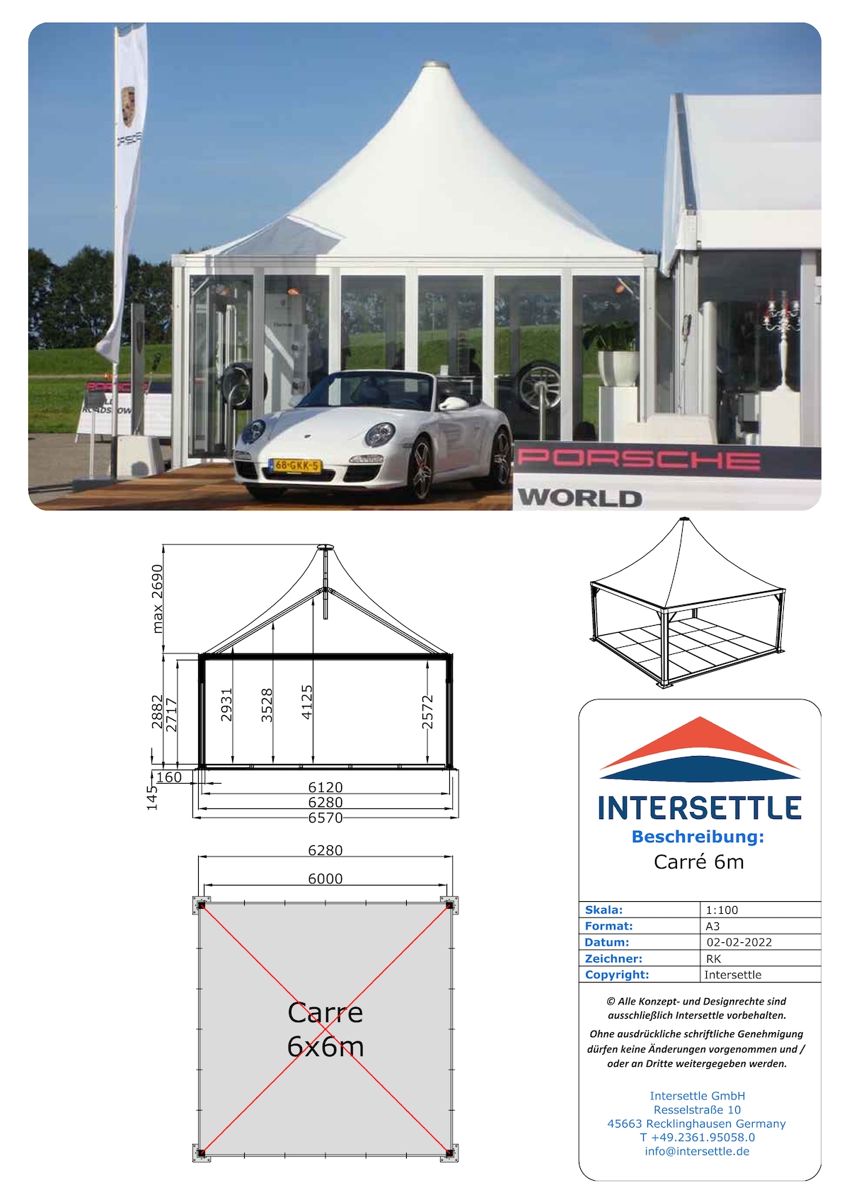 Carré Pagode von Intersettle Zeltverleih aus NRW - exklusive Zelte, Pagoden und Zelthallen für Firmenevent, private Feiern und öffentliche Veranstaltungen