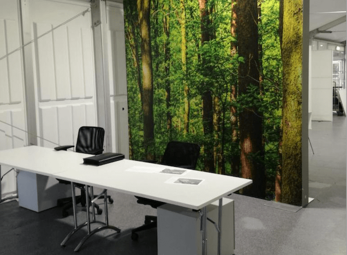 Anmeldung im Impfzentrum in Zelthalle von Intertent Zeltverleih für den Kreis Warendorf - Alu Leichtbauhalle