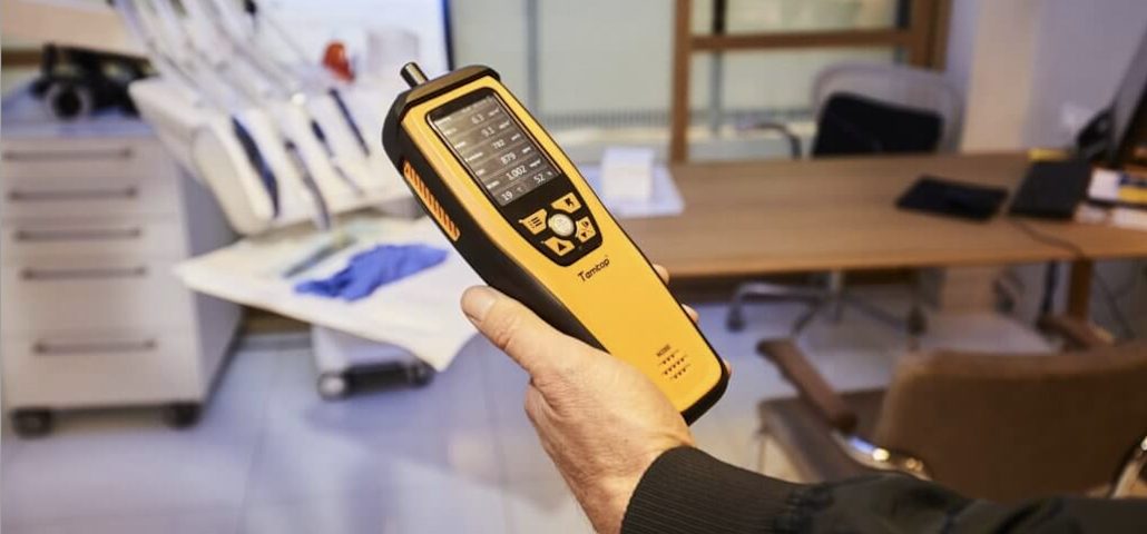 Luftreiniger AIR8 mit Luftreinigungssystem von Intersettle (Intrtent Zeltverleih) - Service zur Messung der Luftqualität