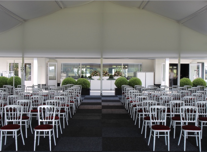 Hochzeitszelt Alu Pavillon von Zeltverleih Intertent - exklusive Eventlocation für Trauung, Vermählung und Hochzeitsfeiern