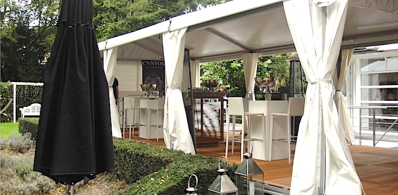 Partyzelt Alu Vip von Intertent Zeltverleih aus NRW - Partyzelte für Feiern im Freien - Geburtstage, Hochzeiten, Sommerfeste, Jubiläen, Firmenevents