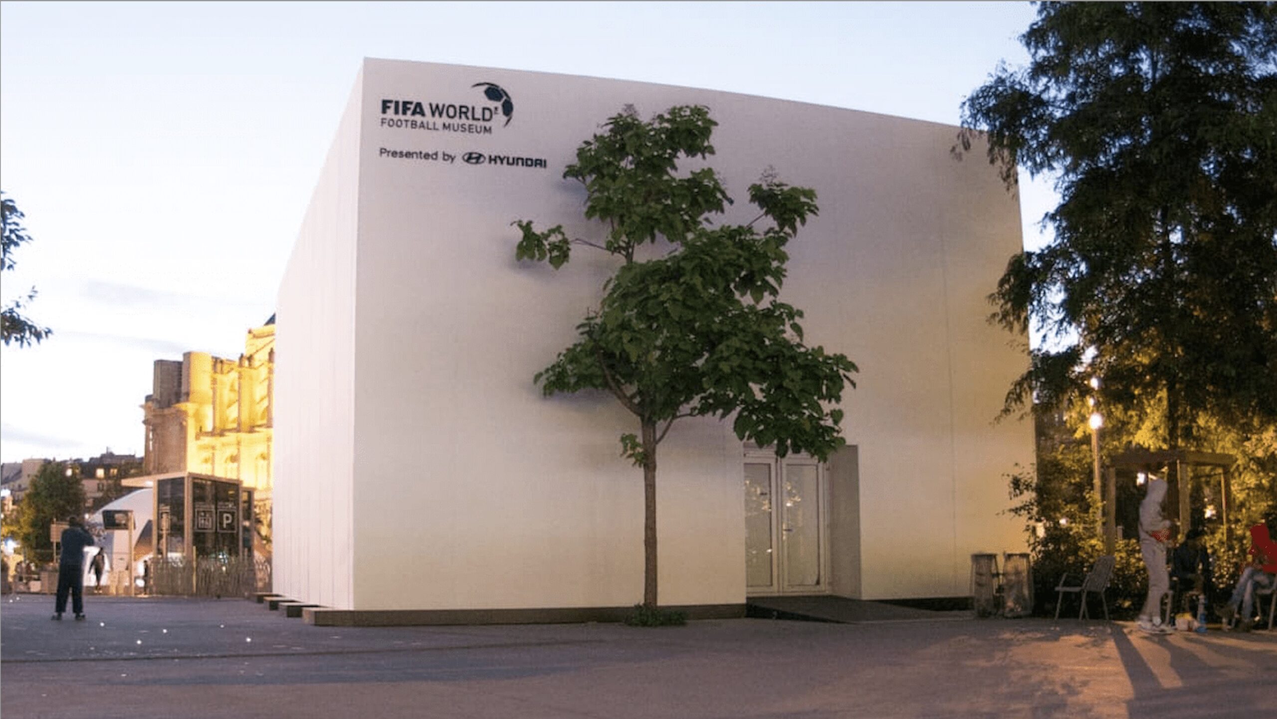 Ausstellung im Zelt - intersettle zeltverleih-Exklusive-Event-Zelte - Zeltverleih-Ausstellungs-Pavillon-für-FIFA-World-Football-Museum-in-Paris-temporäre Ausstelllung