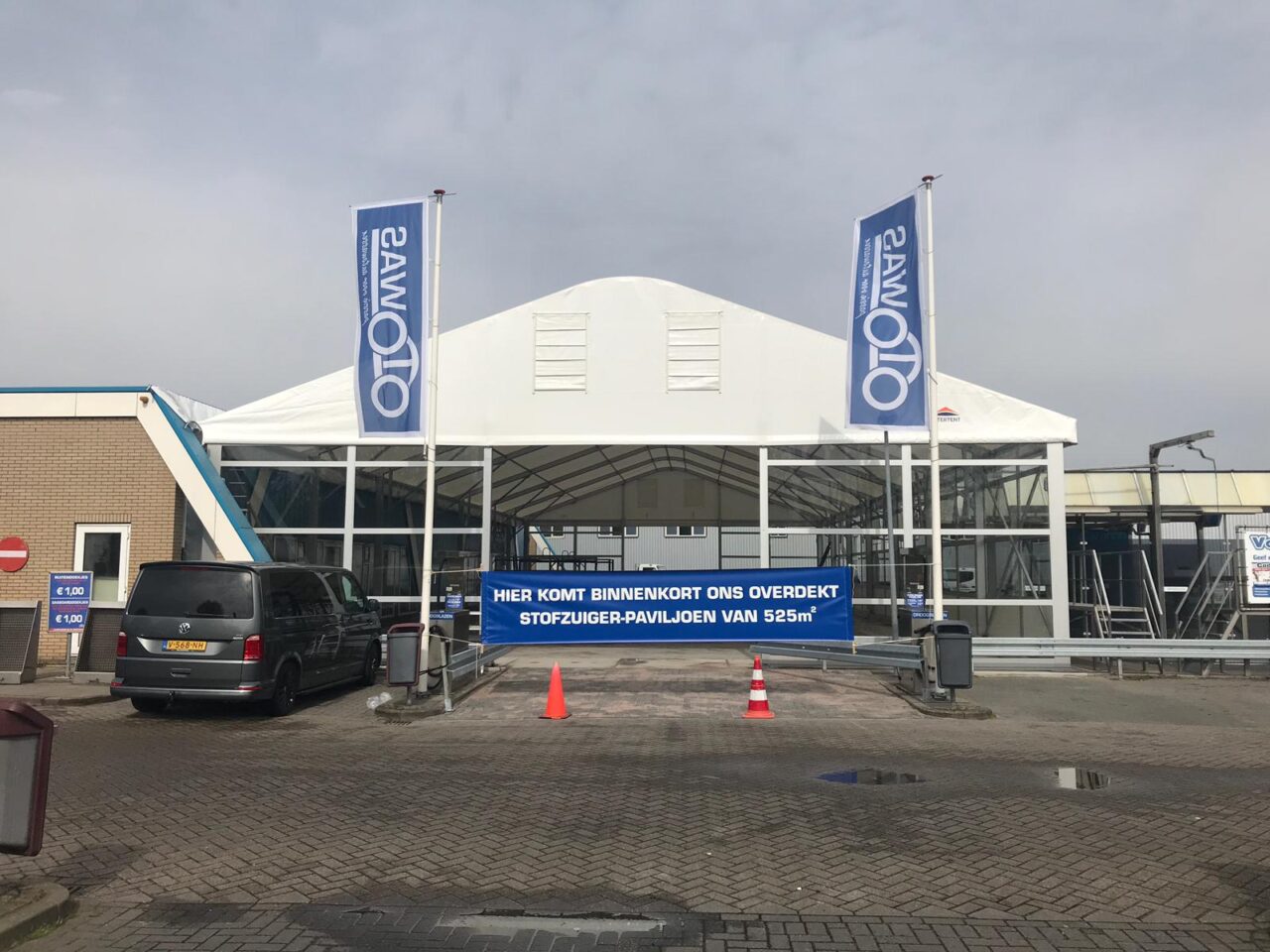 Zelthalle für Gewerbe und Industrie von Intersettle Zeltverleih - Gewerbehalle für Auto-Waschstraße