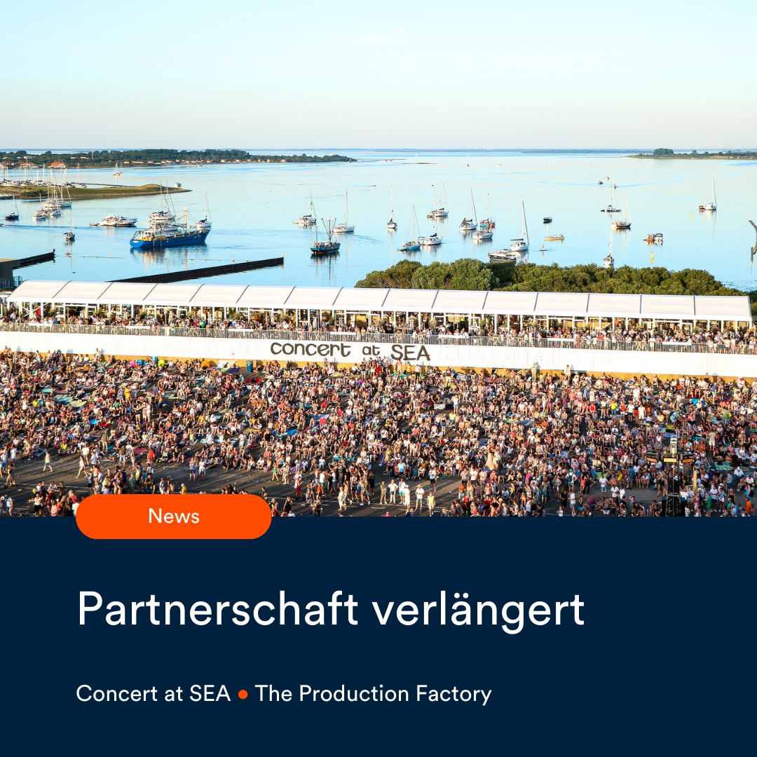 Vertragsverlängerung zwischen Intersettle Zeltverleih und The Production Factory für das Event Concert at SEA - Zelte und Zelthallen für Veranstaltungen