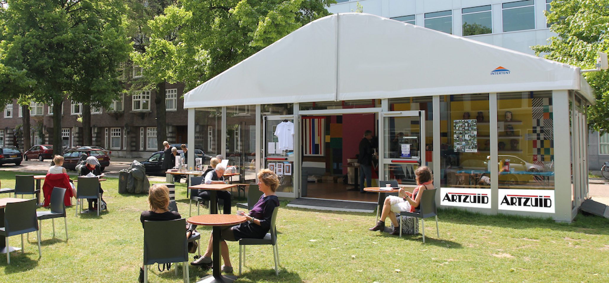 Temporäres-Gastronomiezelt-für-Veranstaltungen-Restaurants-Gaststätten-Caféd-Catering-Imbiss inkl. Zeltausstattungen